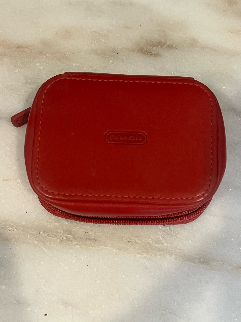 Coach vintage 90’s Small Red Leather Pill Case